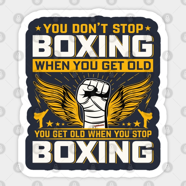 Dont Stop Boxing Sticker by Lebihanto